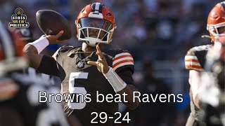 Does the Ravens loss to Browns reinforces Chiefs as the best team in NFL right now [upl. by Neelrahs638]