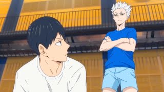 Haikyu TO THE TOP 2nd  Hinata and Kageyama practice with Top Servers [upl. by Nuahsak]