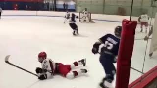 7 Minutes Of Massive Highschool Hockey Hits [upl. by Eedrahc]