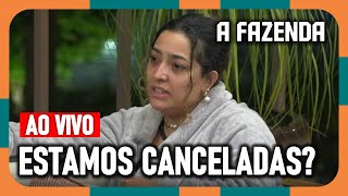 A FAZENDA 2024 Camila Moura se pergunta se grupo está quotcanceladoquot e cita pautas AFazenda16 AO VIVO [upl. by Ahsoem]