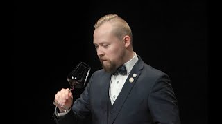 Meilleur sommelier Europe Afrique MoyenOrient  Mikk Parre Estonia dégustation  tasting task [upl. by Monto]