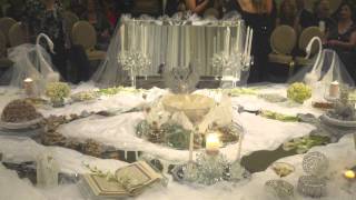 Lavish Bridal Sofrehs sofreh aghd  Sahar amp Homan Wedding [upl. by Arihay]