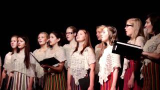 Veljo Tormis Virmalised Nothern Light  Estonian TV Girls Choir Tallinn Estonia [upl. by Azitram]