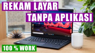 Cara MEREKAM LAYAR LAPTOP  PC WINDOWS 10  Tanpa Aplikasi [upl. by Tudela]