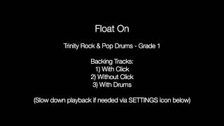 Float On by Modest Mouse  Backing Track Drums Trinity Rock amp Pop  Grade 1 [upl. by Eedna]