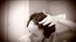 1920s Flapper Hairstyle Tutorial [upl. by Surtemed313]