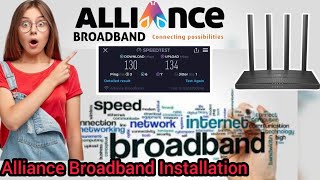 Alliance Broadband Installation Coust In Kolkata  Alliance Broadband Install  Santanuok Bangla [upl. by Maiah]