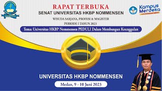 Rapat Terbuka Senat UHN Wisuda Ahli Madya Sarjana Profesi dan Magister Medan 9 Juni 2023 [upl. by Thurlow]