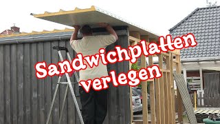 Werkstattbau So verlege ich Sandwichplatten von Luecht amp Palm auf meine Werkstatt [upl. by Schulman250]