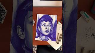 Ballpoint pen drawing drawing ballpointpenart artist artstudio ballpointpendrawing art paint [upl. by Muncey406]