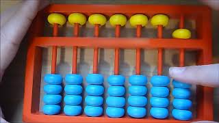 Teachtopiacom Counting from One to Ten with a Soroban Japanese Abacus [upl. by Ddat116]