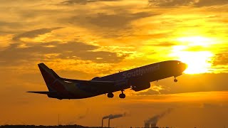 Sunrise Spotting Wake Turbulence Tornado Up Close MCO [upl. by Ahsieker]