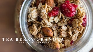 Tea Berry Granola vegan ☆ 紅茶グラノーラの作り方 [upl. by Evelin968]