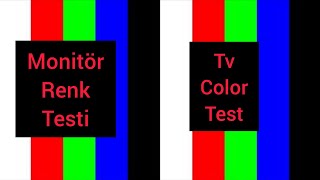 Monitör Renk Testi monitörtest Lcdcolortest Ekranrenktesti [upl. by Sardse251]