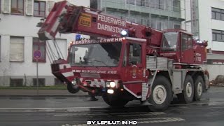 ELW TE  ELW ZF  2x HLF  FwK Berufsfeuerwehr Darmstadt [upl. by Creighton]