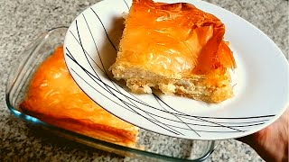 Tiropita tarte au fromage ou feuilleté grec à la féta [upl. by Akirdnas803]