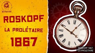 Legendary Rare Watch Restoration  Roskopf La Prolétaire 1867  4K ASMR Video [upl. by Gulick]