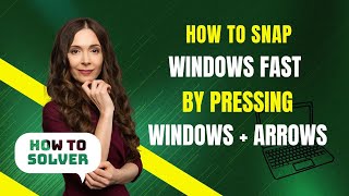 How to snap windows fast by pressing windows  arrows [upl. by Fronia242]