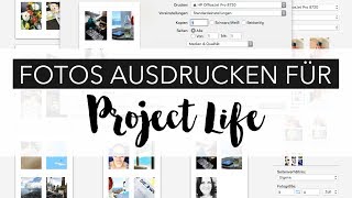 kleine Fotos für Project Life ausdrucken  mit der Apple quotFotosquot App [upl. by Suoinuj]