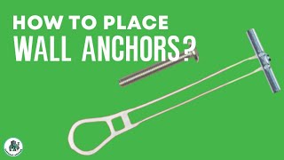 How to place wall anchor [upl. by Geithner]