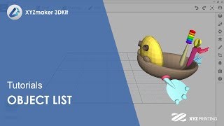 XYZmaker 3DKit Tutorials I Object List [upl. by Candyce]