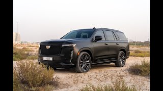 Rent Cadillac Escalade Matte Black in Dubai  Luxury amp Bold Style with GMZ Car Rental [upl. by Neva]