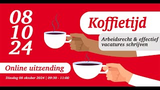 Koffietijd oktober 2024  WerkgeversServicepunt WestBrabant [upl. by Yenduhc]