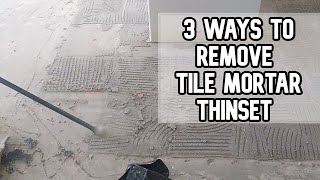 3 easy ways to remove tile mortar thinset from cement floor thinset tilemortar mortar tile [upl. by Efioa186]