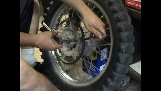 Removing sprocket bolts on a dirt bike or motocross bike or trail motorcycleMPG [upl. by Nomead231]