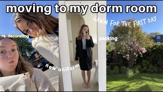 moving back to boarding school amp GRWM for school  VLOG [upl. by Nogras]