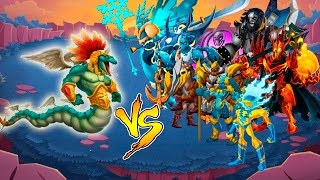 Monster Legends  quotKulkanquot VS quotLEGENDARYquot STADIUM  COMBAT  Maxi Tuning [upl. by Mufinella]