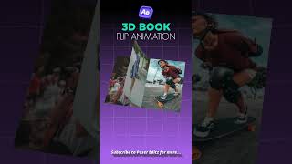 3D Book Flip Animation  3D Page Flip Animation in After Effects aftereffectsanimation [upl. by Virginie]