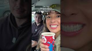 TRYING DUTCH BROS 🎄CHRISTMAS DRINKS🎄 FOR THE FIRST TIME [upl. by Ambrosi]