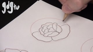 How to Draw Basic Traditional Rose Tattoo Designs by a Tattoo Aritist [upl. by Ahsiloc988]