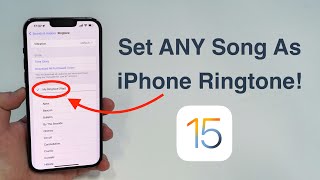 2022 How to set ANY Song as iPhone Ringtone  Free and No Computer [upl. by Pippa462]