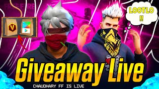 Free fire playing live in mobile 999 😡 1k dimond giveaway 🥵 shortfeed verticallivefeed [upl. by Eecats]