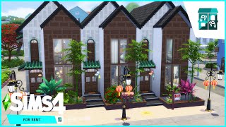 Tomarang 3 Unit Townhouses  The Sims 4 For Rent  House Build  Tour [upl. by Enairda173]