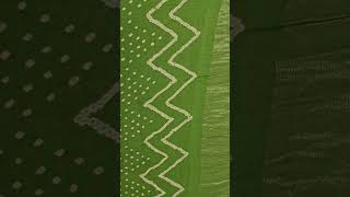 Green Bandhani Khadi Cotton Saree CK278  Festival Special Sarees bandhanisaree khadicotton saree [upl. by Koppel]