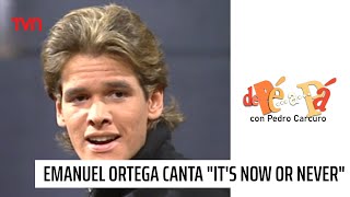 ¡Emanuel Ortega canta “It’s now or never”  De Pé a Pá [upl. by Pancho]