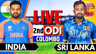 India vs Sri Lanka 2nd ODI  Live Cricket Match Today  IND vs SL Live Match Today  IND vs SL ODI [upl. by Atilamrac]