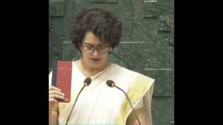 Congress General Secretary Smtpriyankagandhitakes the oath as a Member of Parliament from Wayanad [upl. by Jenifer458]