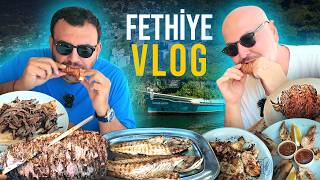 Fethiye Vlog  Döner Kruvasan Balık Tahin Helvası  Ayaküstü Lezzetler [upl. by Anyalram]