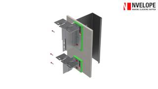 NVELOPE NH2 – horizontally orientated rainscreen cladding system vertical to horizontal adaptor [upl. by Ras542]