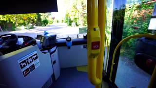 Sweden Stockholm ride with bus no 704 from Prostvägen to Huddinge C [upl. by Barbette300]