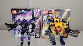 NEW Lego Wolverine and Black Panther Mech Armor Speed Build [upl. by Yssenhguahs497]