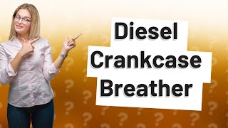 Where is the crankcase breather on a diesel engine [upl. by Swords36]