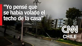 Vecinos afectados por tornado en comuna de Penco [upl. by Amoritta]