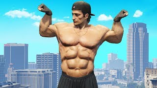 Asking Players To Fight A Bodybuilder GTA RP [upl. by Anett]