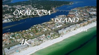 Okaloosa Island Florida Drone Footage [upl. by Morette]