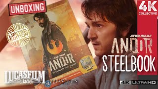 Star Wars Andor Season One 4k UltraHD Bluray collectors limited edition steelbook Unboxing [upl. by Voleta]